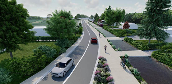 Réaménagement de la route de Clairmarais