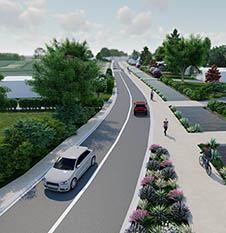 Réaménagement de la route de Clairmarais