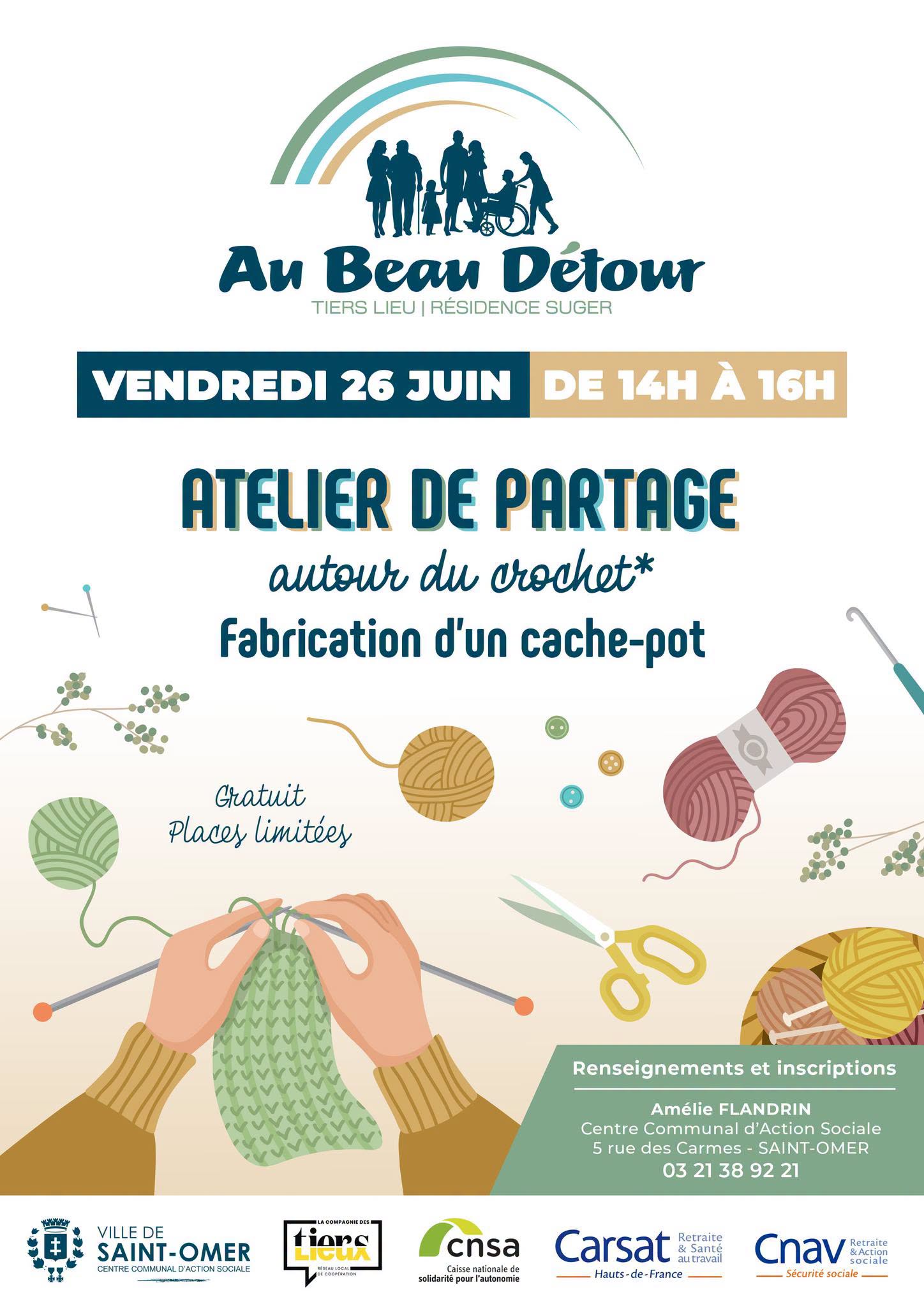 Image présentation Atelier de partage autour du crochet