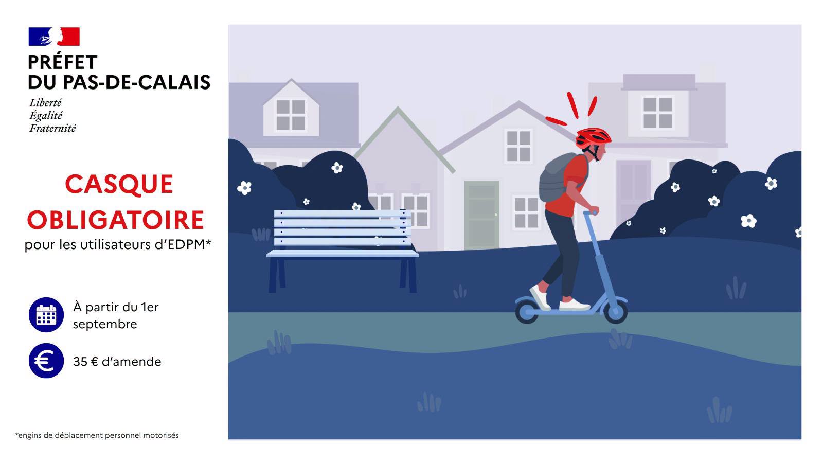 Image présentation Trottinettes électriques : Obligation du port du casque 